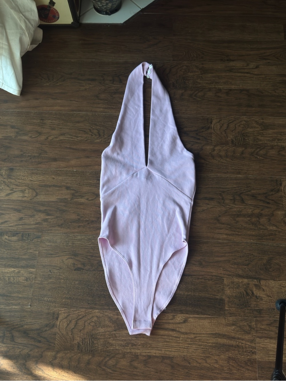 Light Pink Halter One-Piece Bodysuit NWT
